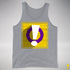 Intersex Pride Flag Exclamation Point Premium Tank Top - Grey Heather